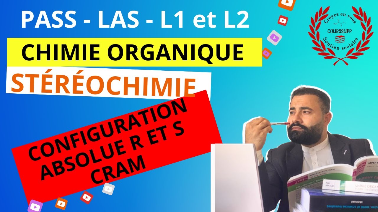 STÉRÉOCHIMIE | PARTIE 6/12: CONFIGURATION ABSOLUE R OU S D’UN CARBONE ASYMÉTRIQUE | CRAM