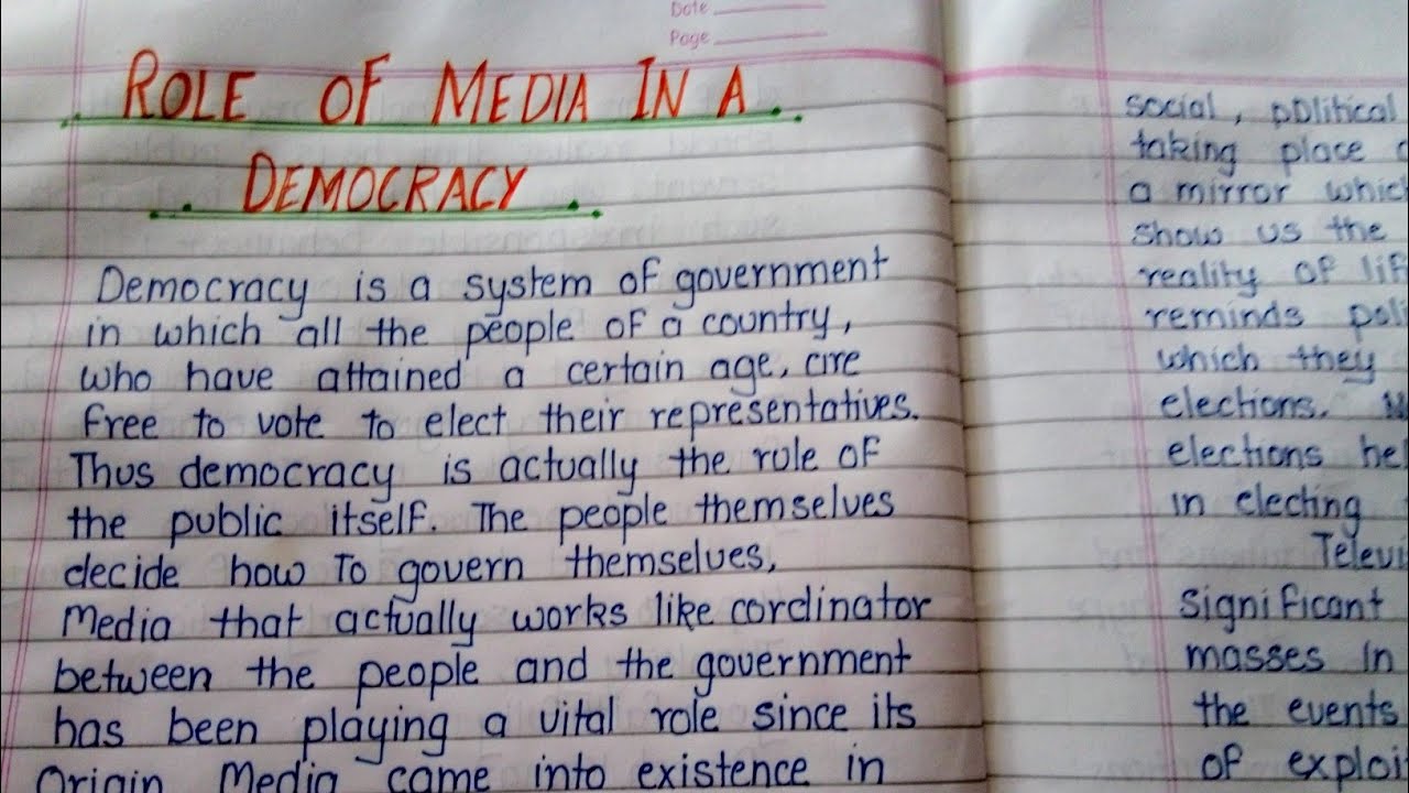 Role of Media in a Democracy Essay in English|| The Importance of Media in Democracy