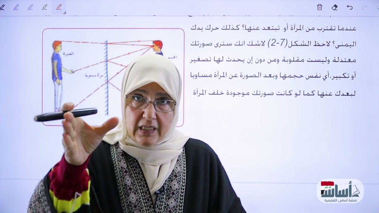 المرايا (الفصل السابع) || فيزياء (رابع علمي) مع أ. إشراق الحميري