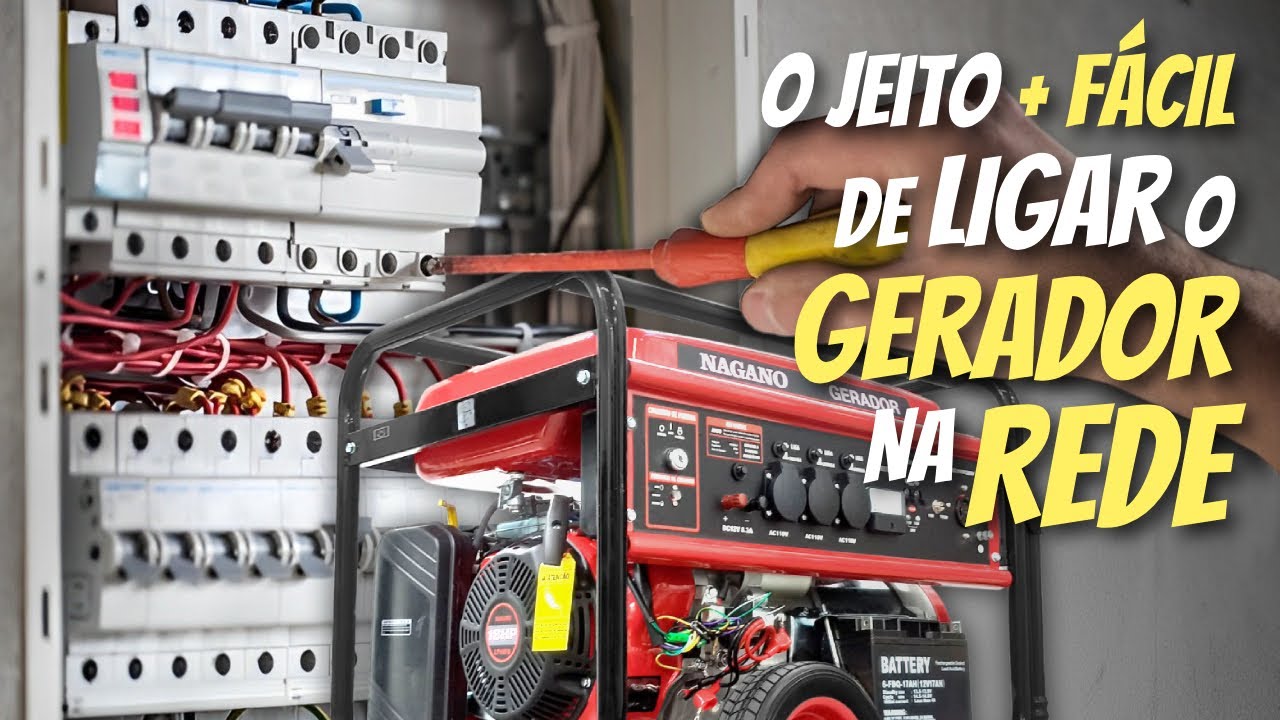 Como ligar o GERADOR na rede el&eacute;trica da CASA com duas fases e neutro 110/220V