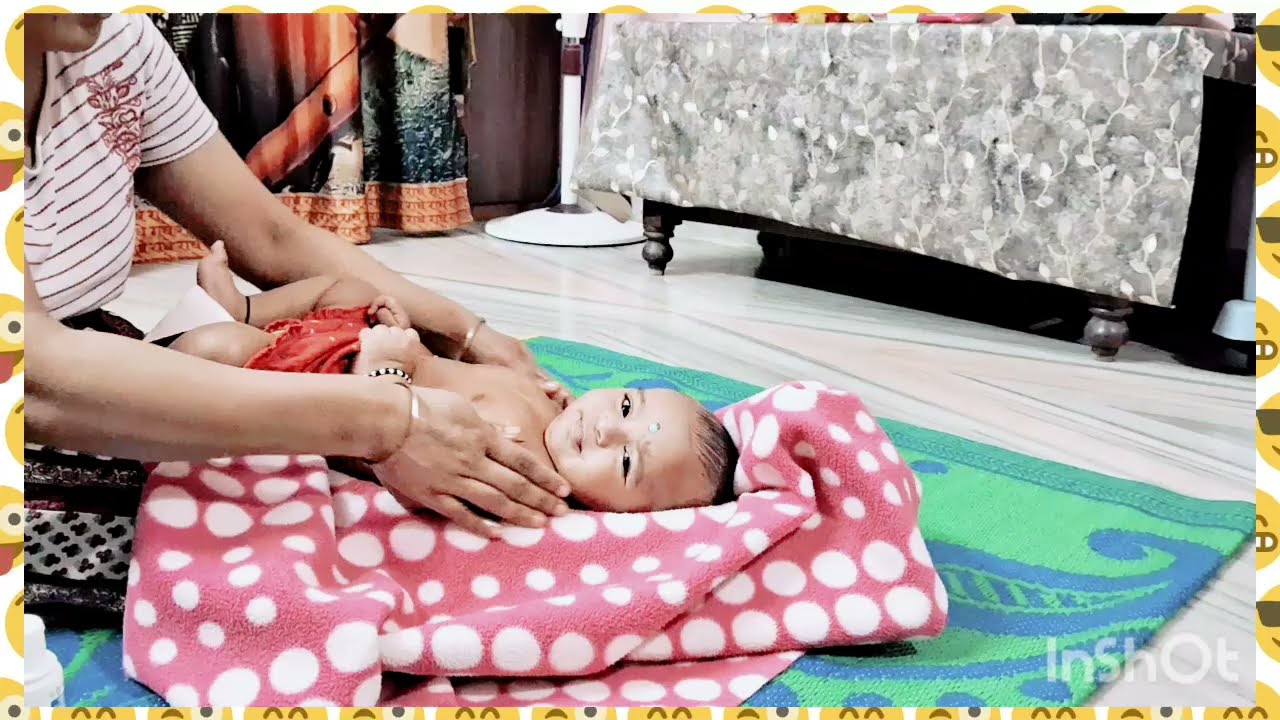 Episode-1@MyBabyCare #cutebaby @ Baby evening oil massage by mummy 😍 #massage#viralvideo#baby@Short