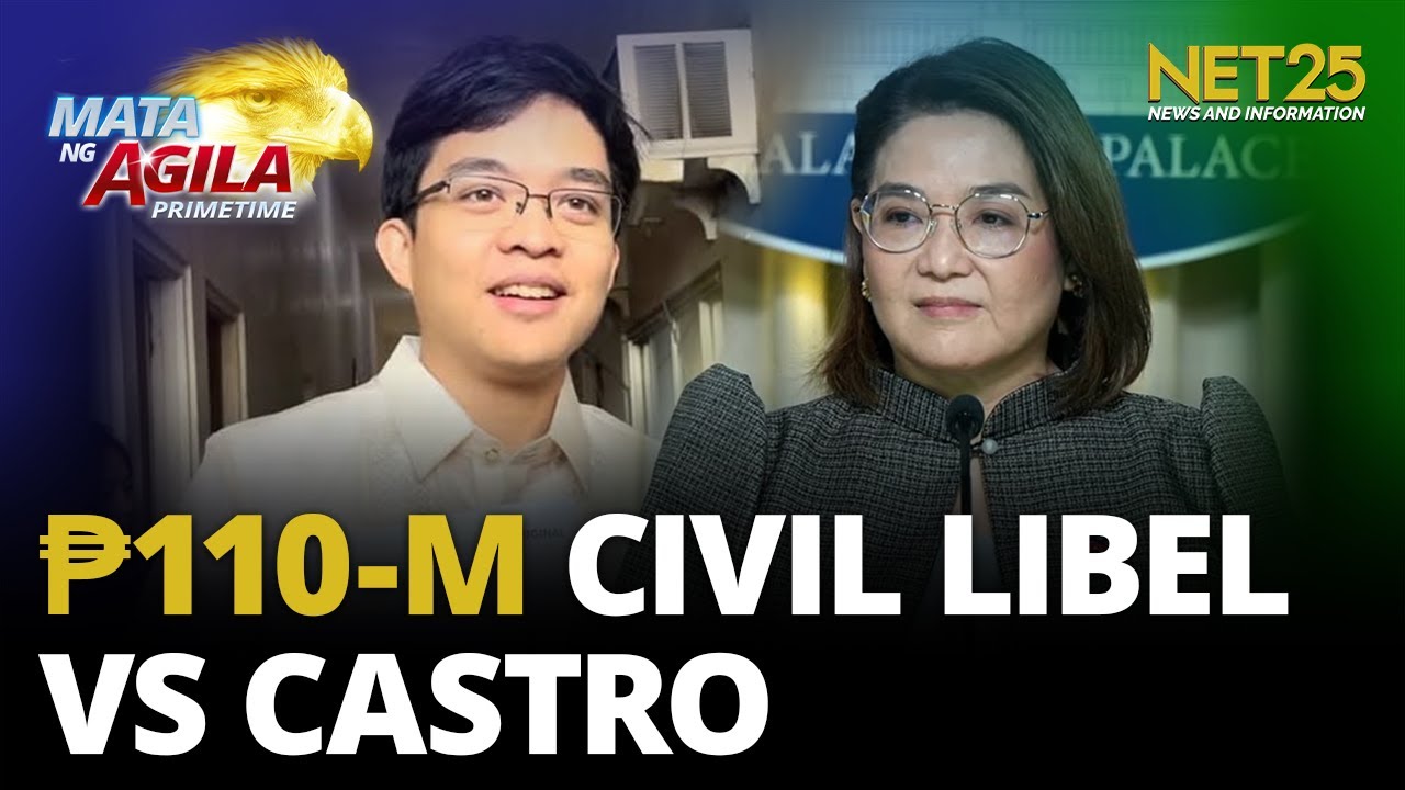 Rep. Leandro Leviste naghain ng ₱110M civil libel vs Castro