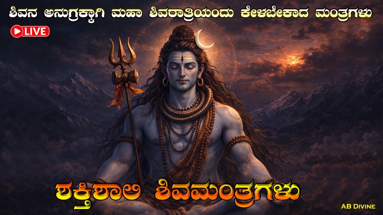 ಮಹಾ ಶಿವರಾತ್ರಿಯಲ್ಲಿ ಕೇಳಬೇಕಾದ ದಿವ್ಯ ಶಿವಮಂತ್ರಗಳು | ಶಿವನ ಶಕ್ತಿಯುತ ಮಂತ್ರಗಳು | ಮಹಾ ಶಿವರಾತ್ರಿ ವಿಶೇಷ 2026 |