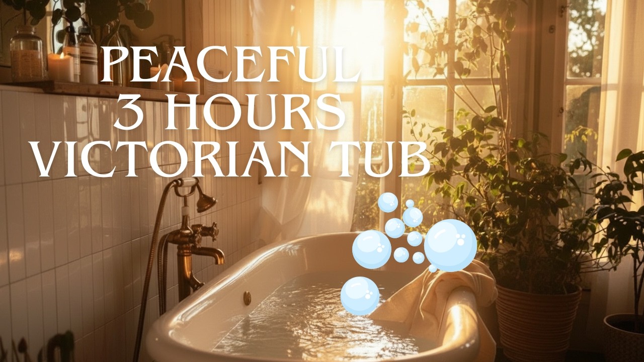 Deep Relaxation & Peaceful Calm🛁Golden Hour Bath Ambience Gentle Music for Unwinding