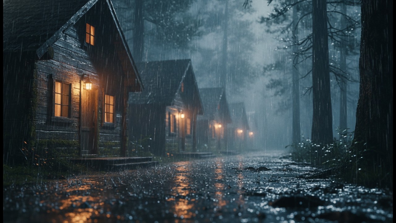 Rain Sounds for Sleeping 🌙 Heavy Rain White Noise for Deep Sleep, Insomnia Support & Calm Night Mind