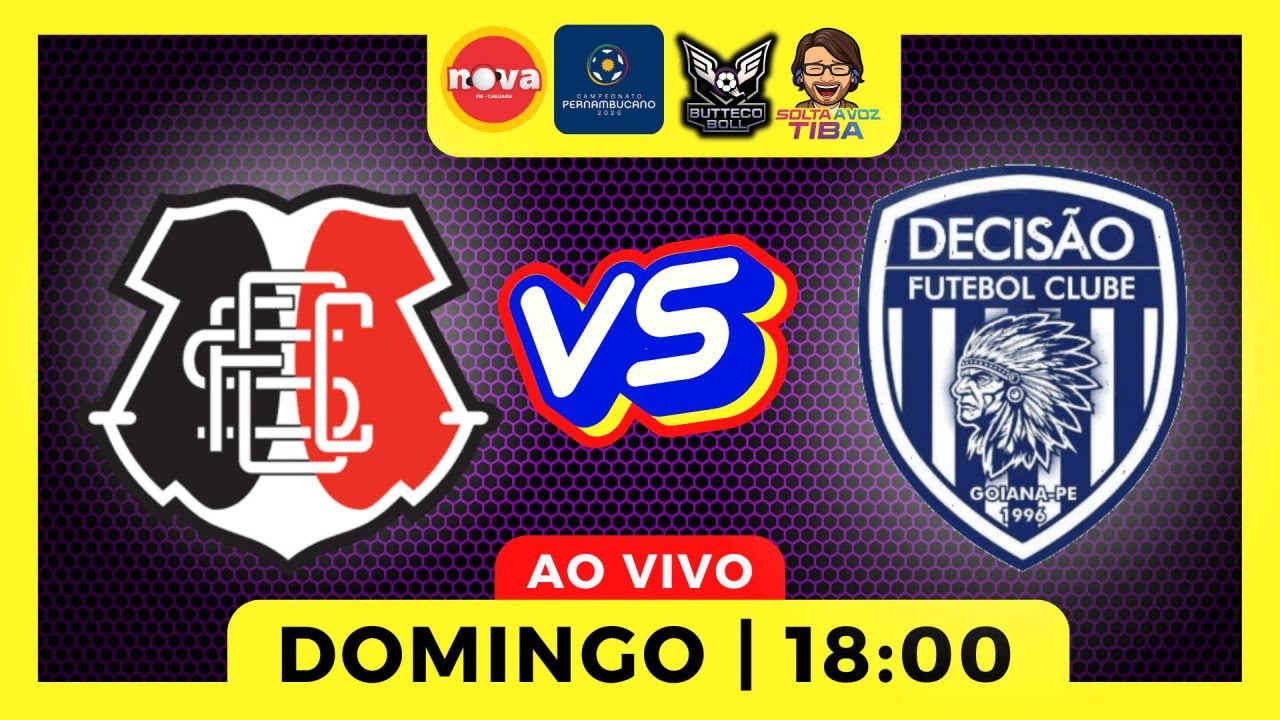 ⚽AO VIVO SANTA CRUZ X DECISÃO | QUARTAS DE FINAL | CAMPEONATO PERNAMBUCANO