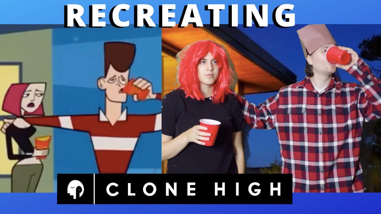 Recreating Clone High scenes