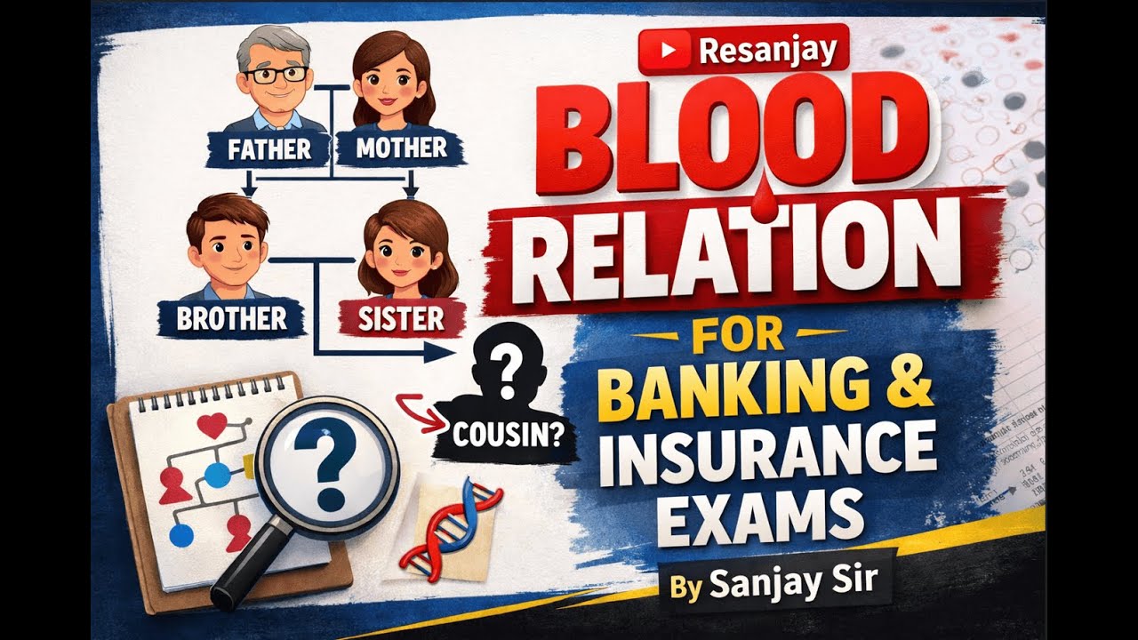 Blood relation Reasoning 2026 | Bank and Insurance exams 2026 preparation by Sanjay Sir | Ep- 02