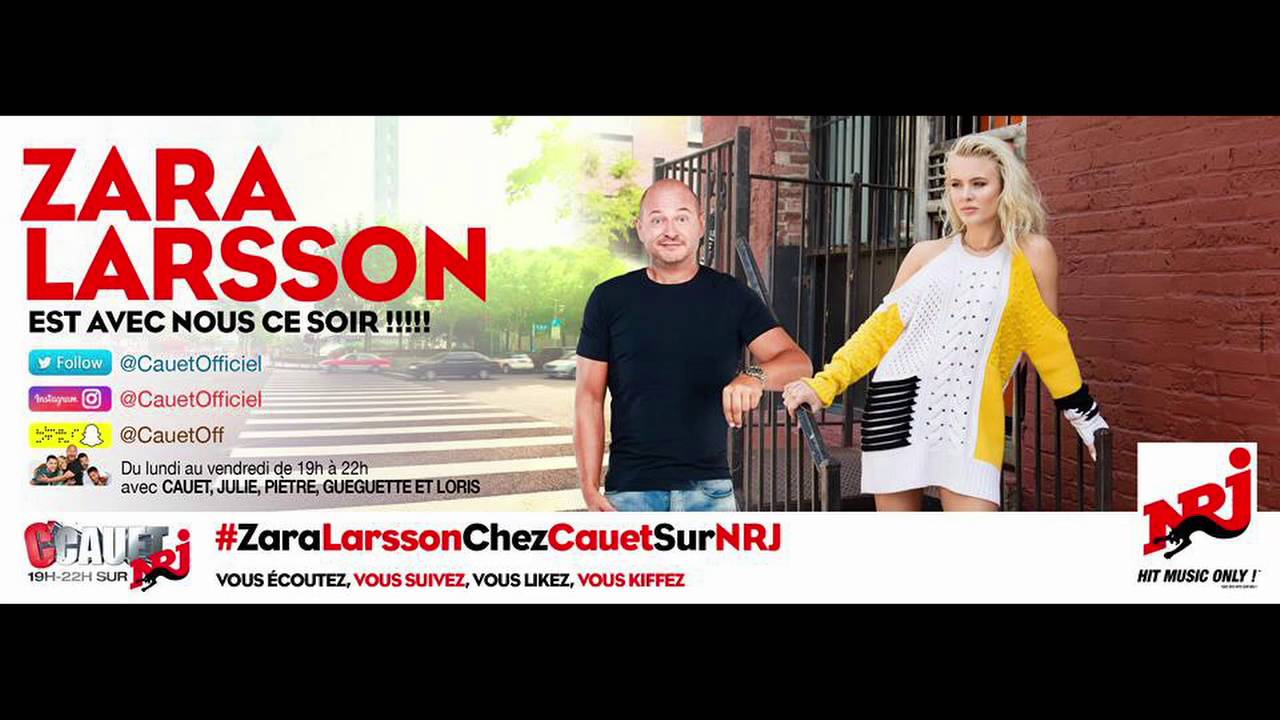 Replay C'Cauet sur NRJ du Vendredi 14 Octobre 2016 | 14/10/16 avec Zara Larsson