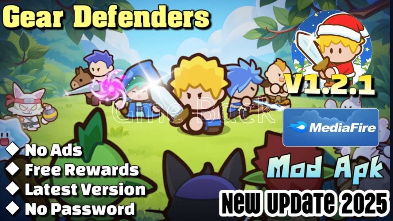Gear Defenders | v1.2.1 | Mod Apk | No Ads | Free Rewards | Gameplay
