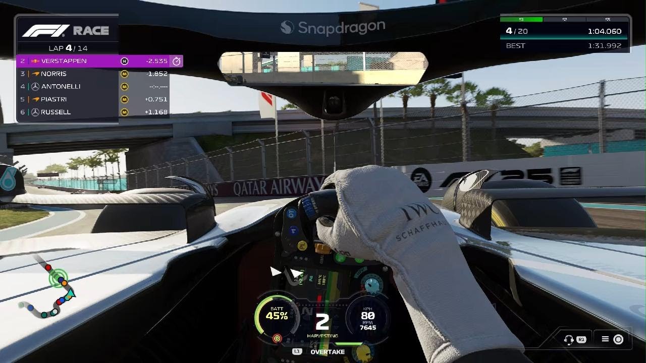 Race Day F1 25_Kimi Antoneli careers mode Mercedes Gameplay