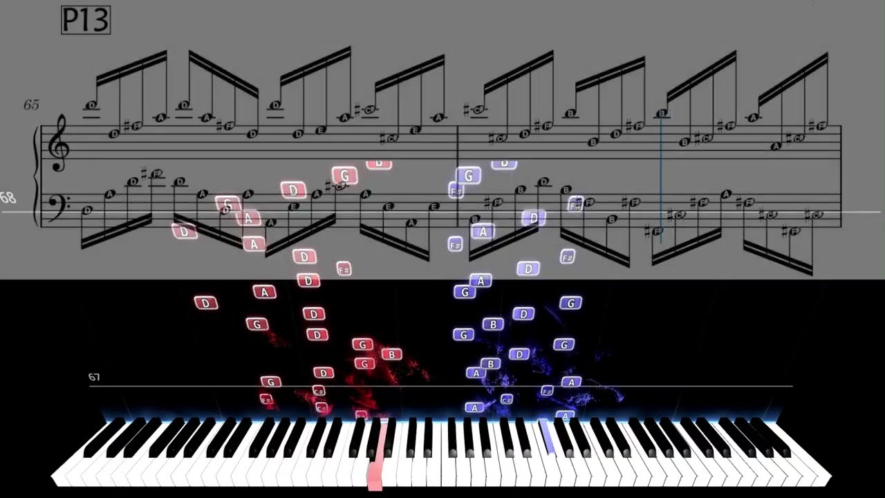 Pachelbel's Canon in D Major - 𝄞SunsetPiano Sheet Music Arrangement v80