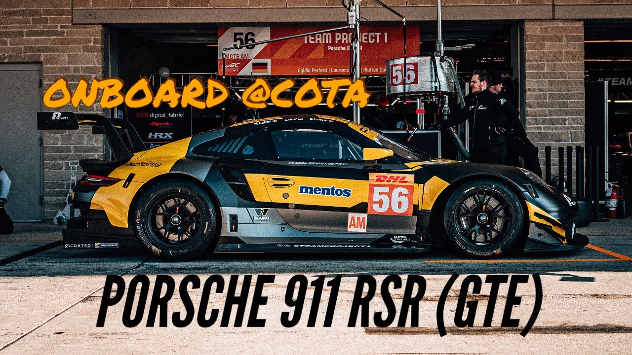 Onboard Porsche 911 RSR (GTE AM) at Circuit of the Americas (COTA, Texas)