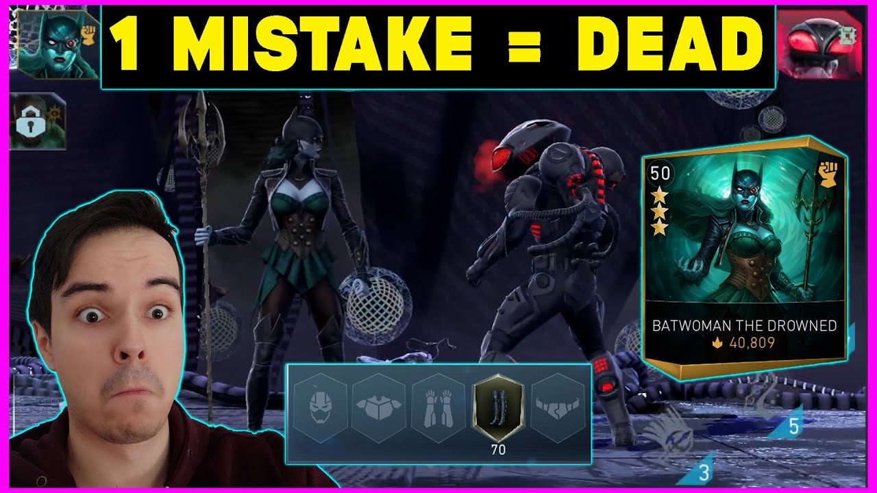 1 Gear BWTD Vs Heroic 5 Boss Manta Injustice 2 Mobile