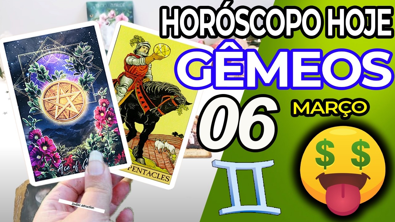💲 O DINHEIRO VEM PARA VOCÊ 💲 Gêmeos ♊ 6 Março 2026 | Horoscopo do dia de hoje ♊ Tarot Gêmeos