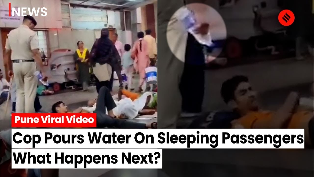 Pune Railway Station: Cop Who Poured Water On Sleeping Passengers Removed After Video Went Viral