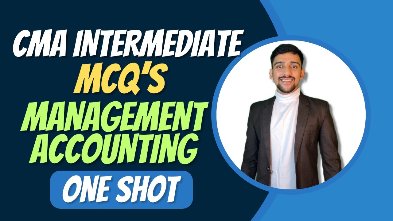 CMA Inter MCQ's | Management Accounting | CMA Intermediate Group 2