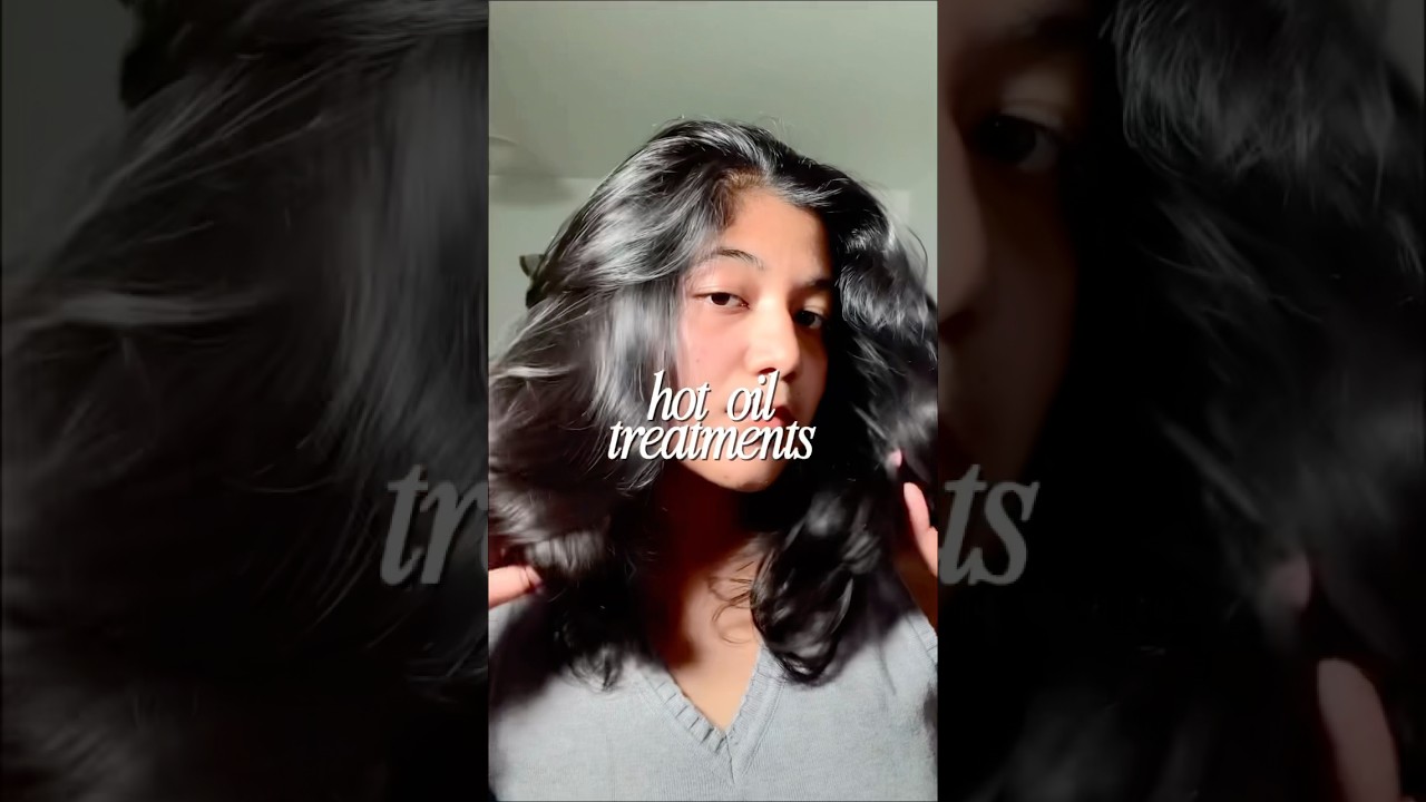 Hot oil treatments for shiny and healthy ends | How to get healthy and shiny hair ✨