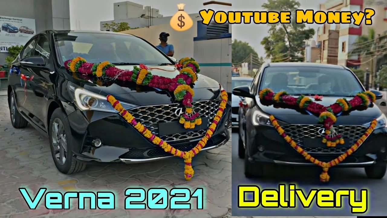 Taking Delivery Of VERNA 2021 From YOUTUBE MONEY ? #verna #verna2021 #blackvernastatus