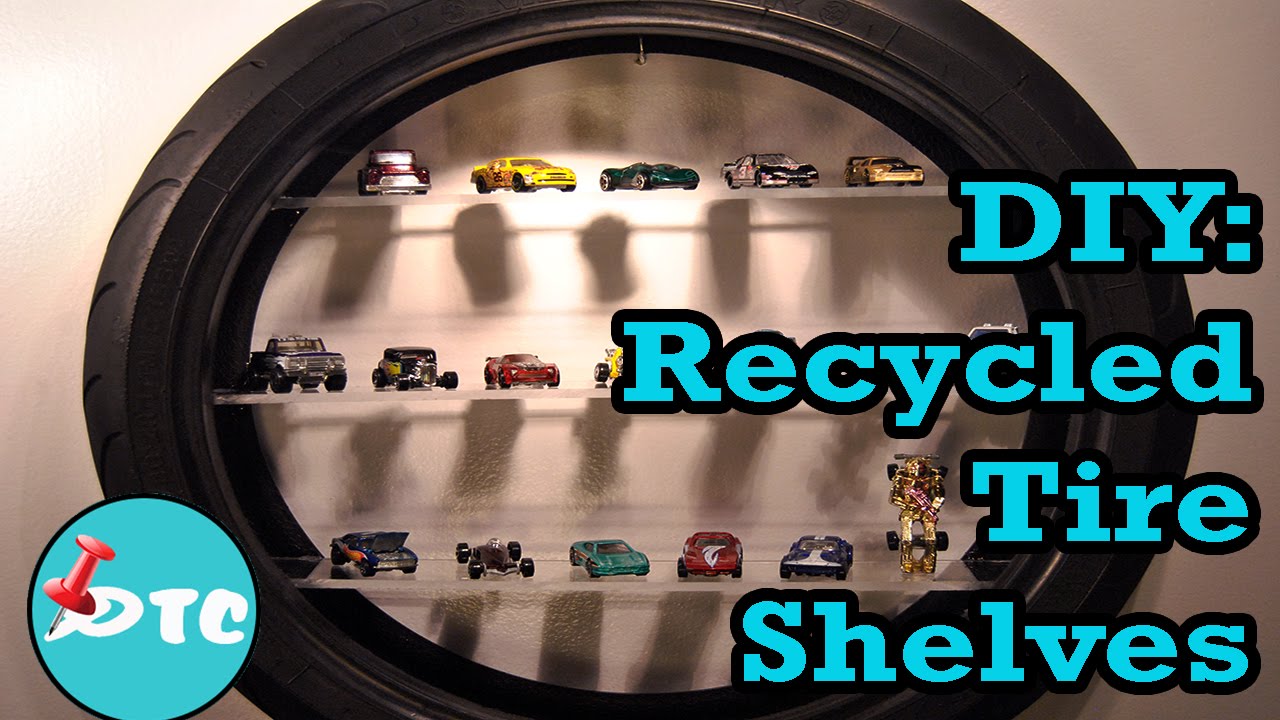 How to make a DIY Tire Shelve from an Old Tire