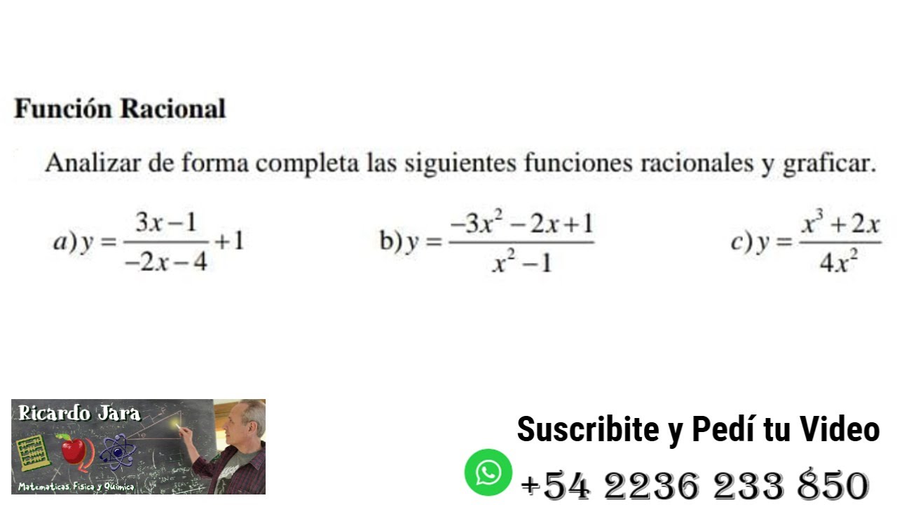 Función Racional: Análisis Completo y Gráfica