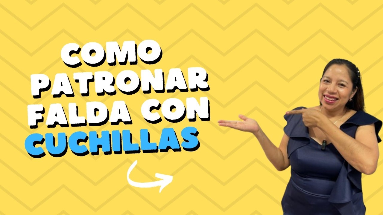 ¡CÓMO PATRONAR UNA FALDA CON CUCHILLAS!