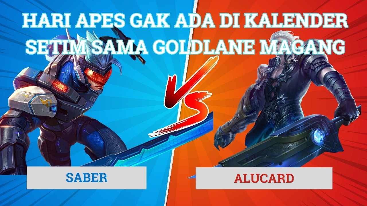 PAKAI SABER JUNGLER, MALAH SETIM SAMA GOLDLANE MAGANG