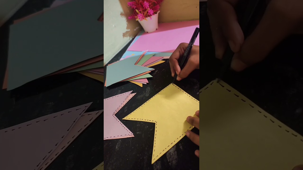 WELCOME BABY🥳🎀Banner🔖❤#easy #welcome #banner #diy #viral #shorts #shortvideo #artscraft #mostviral