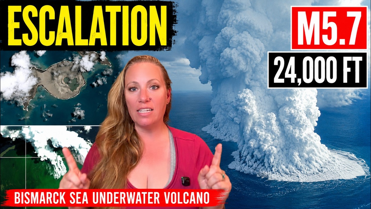 ⚠️Earthquakes and Eruption Escalating ! M5.7 Hits Erupting Underwater Volcano in Pacific Ocean