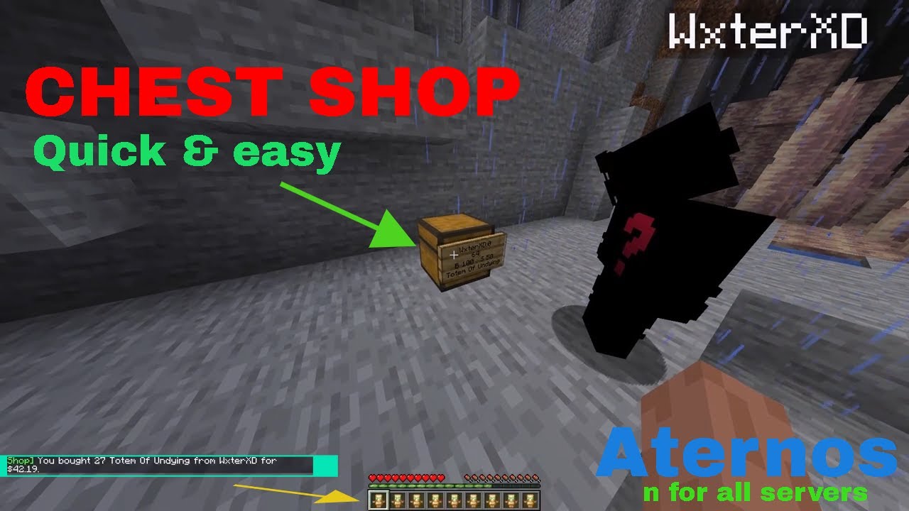 How To Make Chest Shop In Your Minecraft Aternos Server
