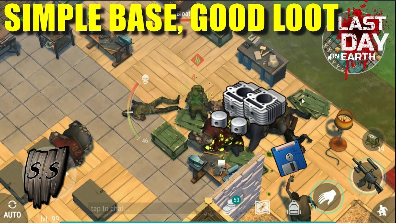 Simple base, good loot :D and a floppy disk (Last day on Earth: Survival)