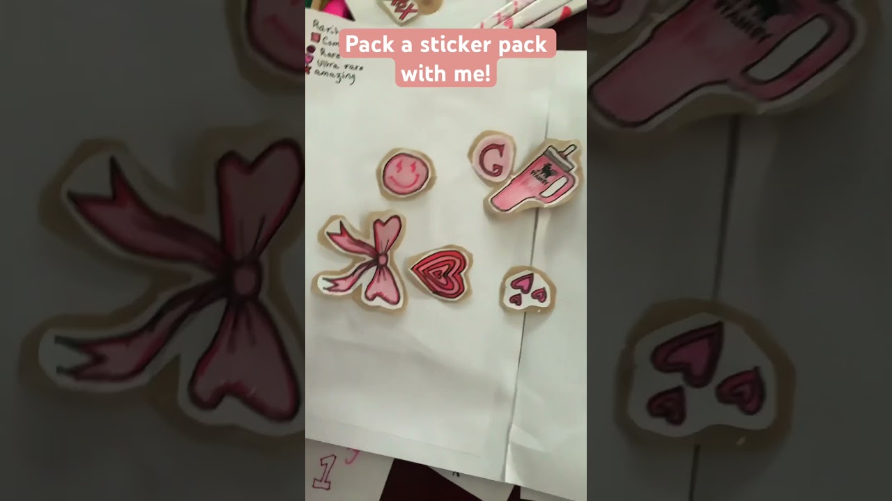 Preppy stickers #pink #preppy #sticker #diy #crafts #aesthetic #slay