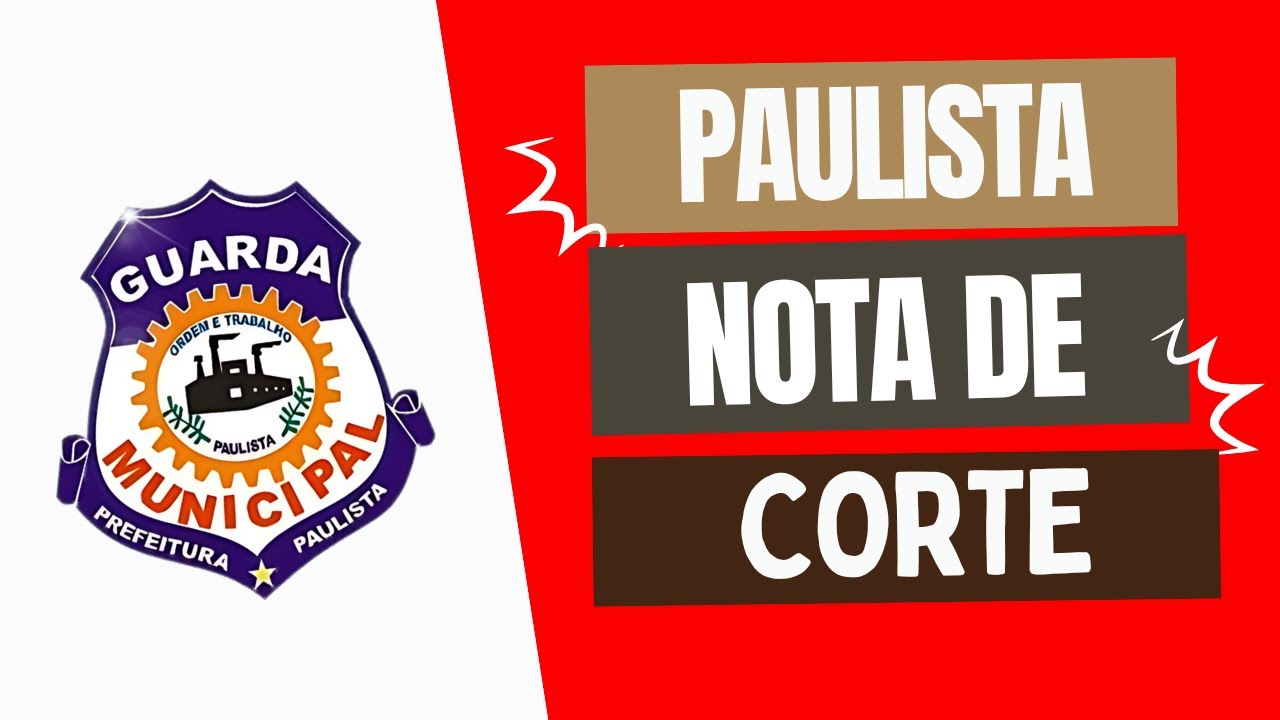 Não dá para ACREDITAR!! GCM Paulista Nota Corte e Resultado Preliminar