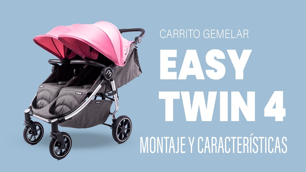MONTAJE Y CARACTERÍSTICAS Carrito Gemelar EASY TWIN 4 | Baby Monsters