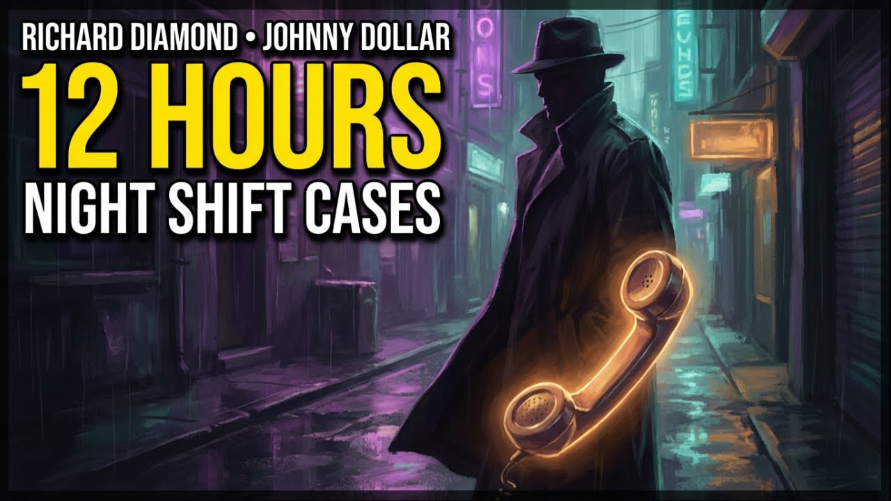 Richard Diamond + Johnny Dollar (BOB BAILEY) | 12 Hours | Night Shift Cases (LIVE)