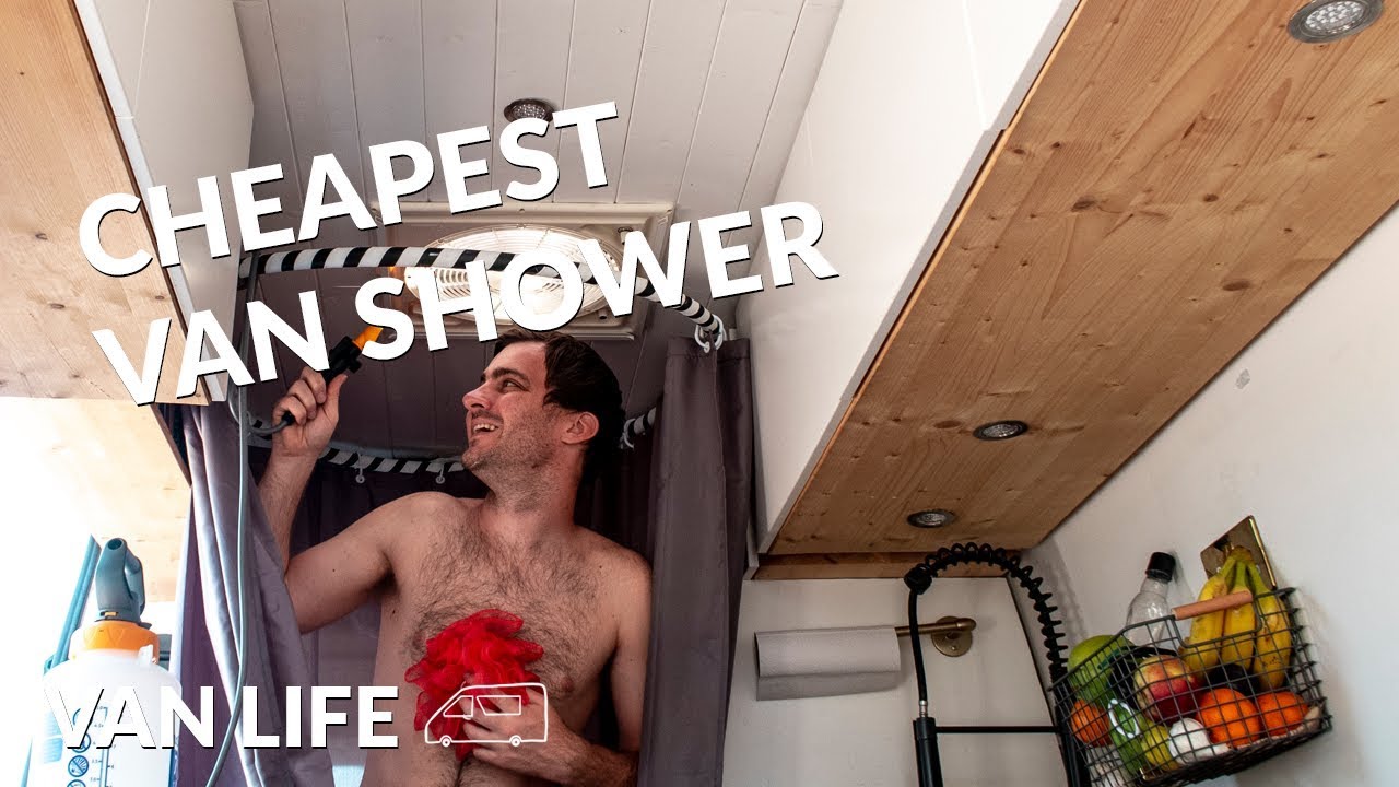 How to SHOWER in a VAN | DIY Van Shower for &pound;60