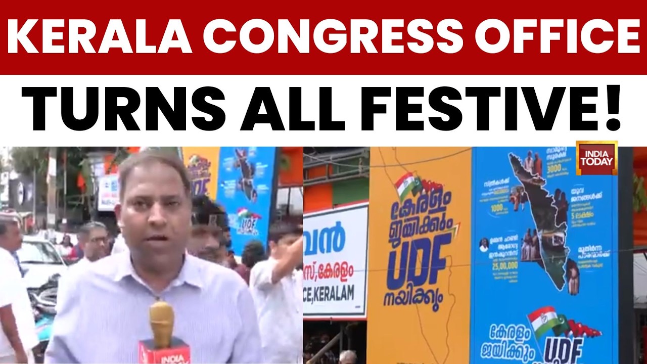 Election Results: Kerala Congress Office Turns Festive Amid Victory Trends | Who Will be Next CM?