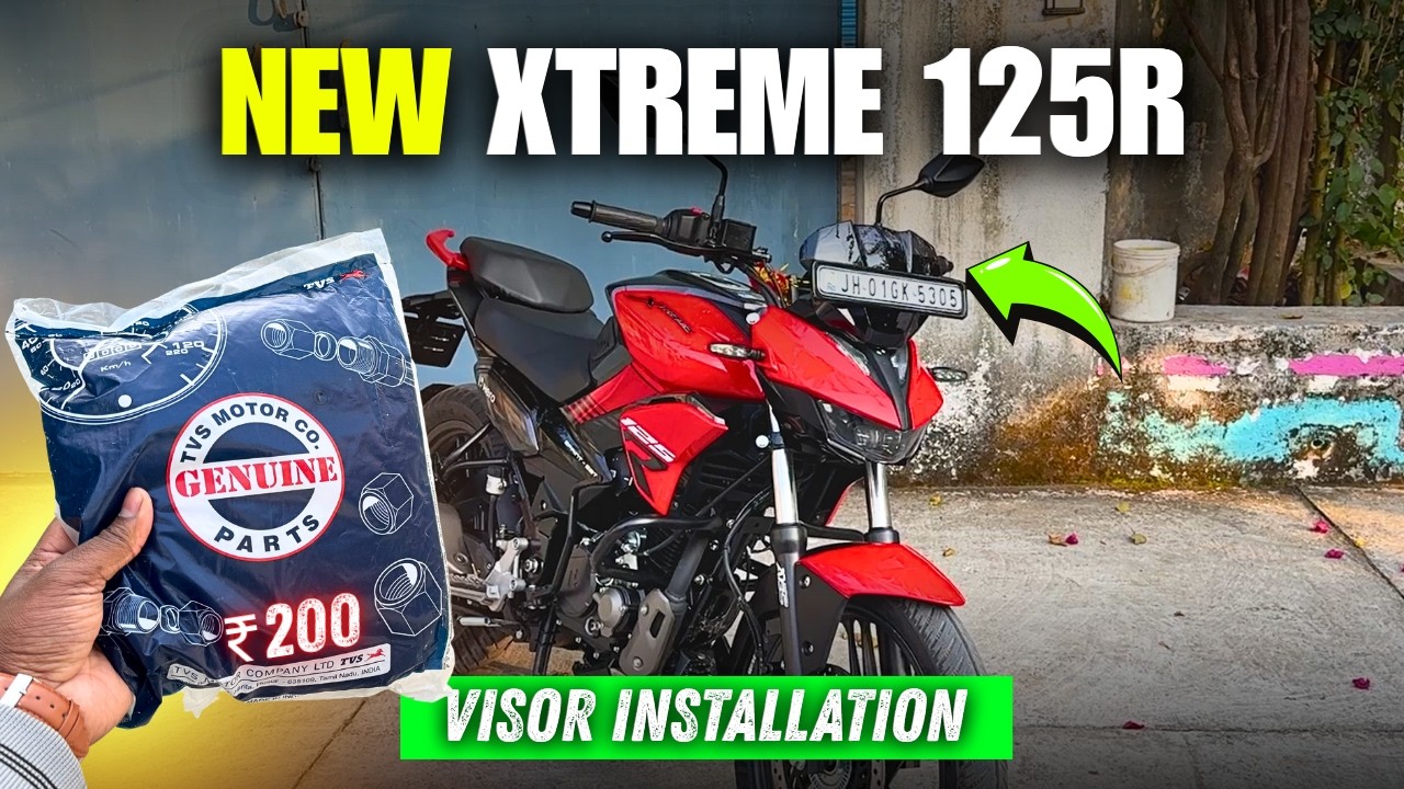 New Xtreme 125R Dual Channel ABS 😍 Visor Modification🔥