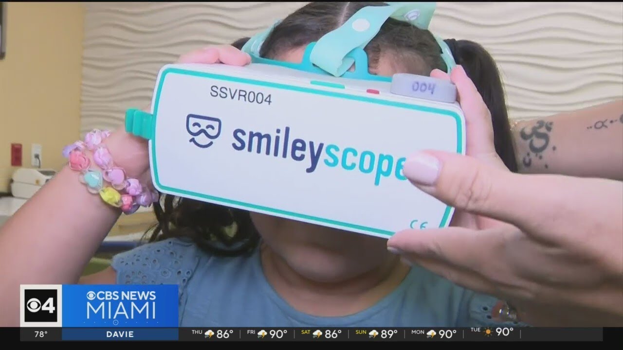 Virtual reality headset helps calm young patients at Nicklaus Children's Hospital
