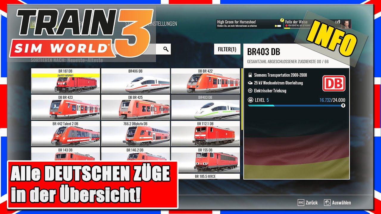 Train Sim World 3 Alle DEUTSCHEN LOKS und ZÜGE für TSW 3 [Info]