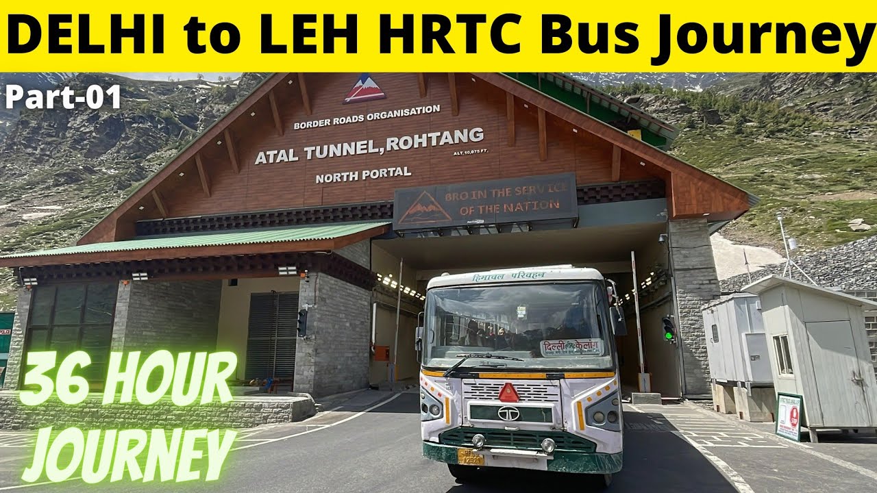 DELHI to LEH Bus Journey | 36 Hours in HRTC Ordinary Bus | Part-1 Delhi-Keylong #TravelwithSoumit