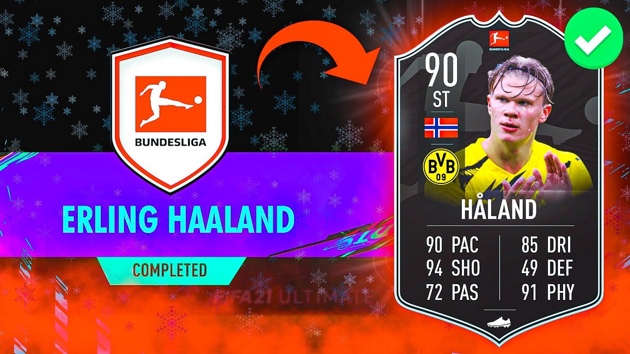 90 'POTM' HAALAND SBC CHEAPEST SOLUTION - #FIFA21 90 Erling Haland Bundesliga POTM SBC Cheapest Way