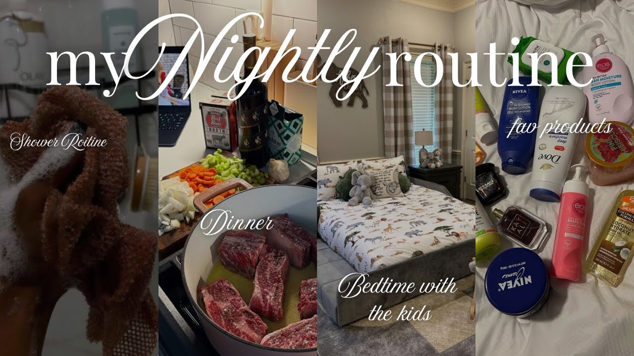 Homemaker night routine| self care+ cooking +cleaning *encouragement for tired moms*