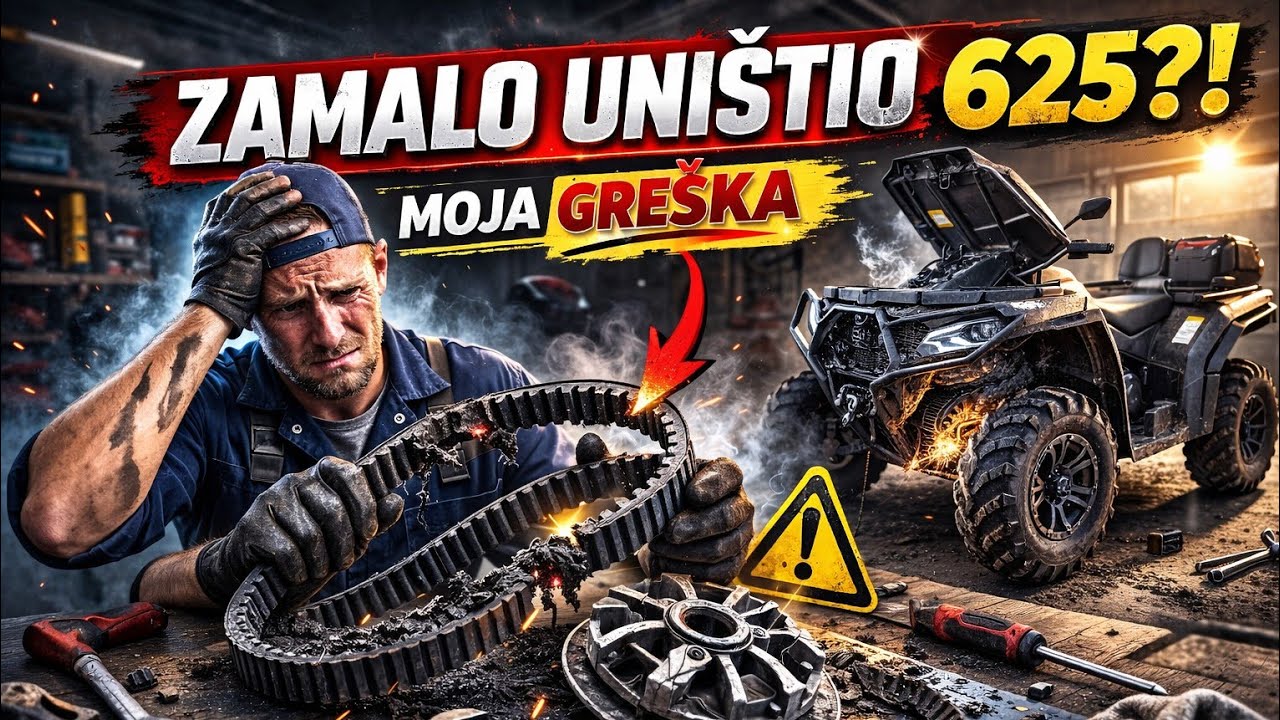 CFMOTO 625 Jedna gre&scaron;ka pri zamjeni remena &ndash; i mogao stradati.