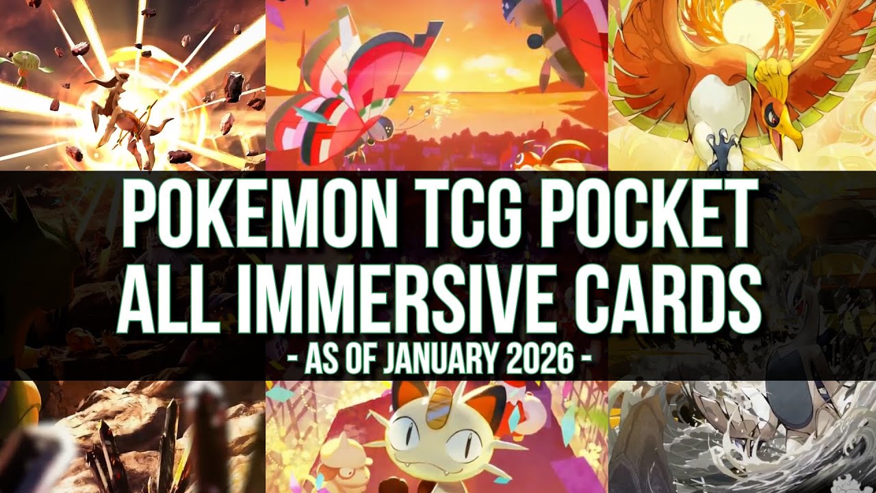 Pokémon TCG Pocket - All Immersive Cards as of January 2026 (Fantastical Parade) 