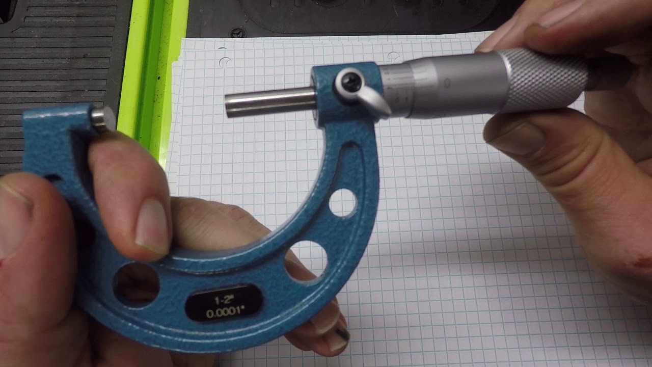 Calibrating and Taking Measurements With a Standard Micrometer