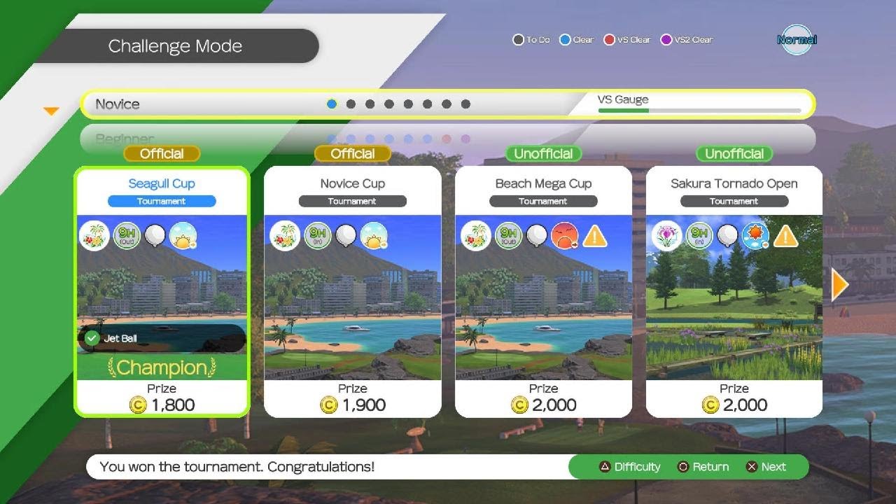 EVERYBODY'S GOLF Hot Shots - Challenge Mode - Starting The Novice Rank Tournaments! (#3)