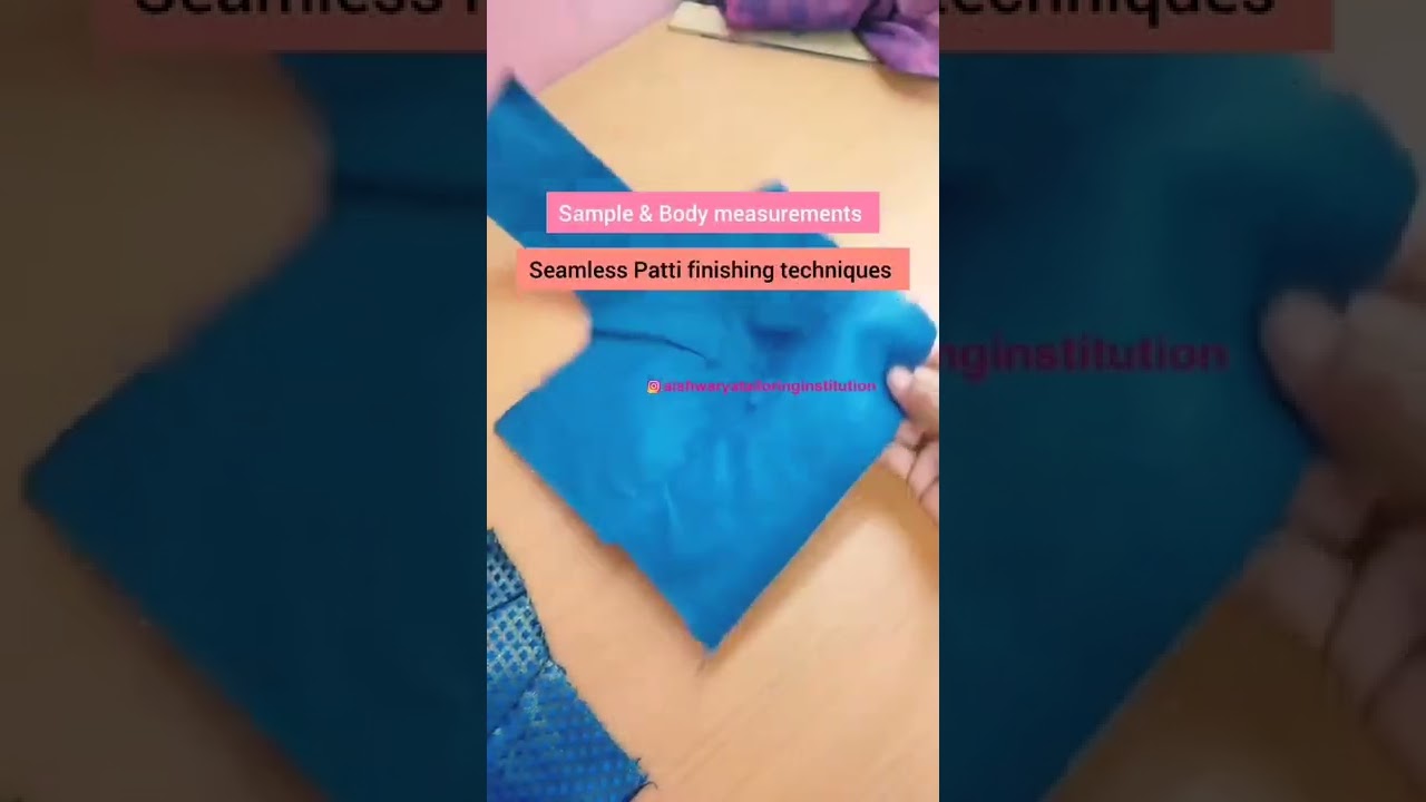 Seamless patti finishing!?! Learn the techniques to stitch a perfect fit blouse. Admissions open!