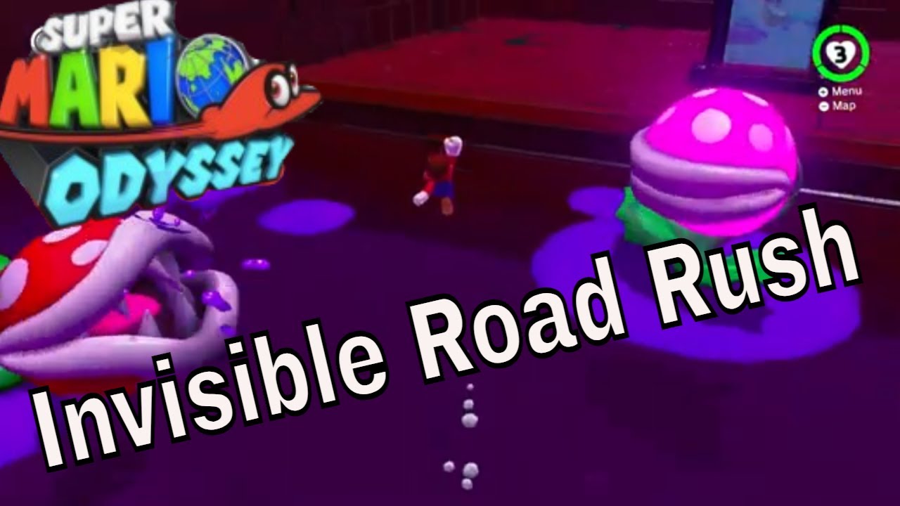 Invisible road rush super mario odyssey 2022
