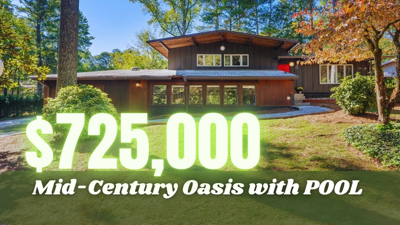 Mid-Century Modern Oasis - 3852 Foxford Dr, Atlanta GA
